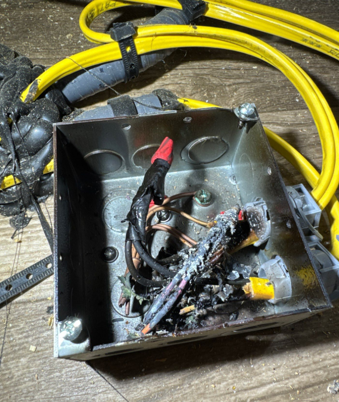 Technician testing RV appliance control board in Stuart FL