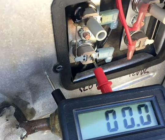 RV water heater being serviced by mobile technician in Stuart FL