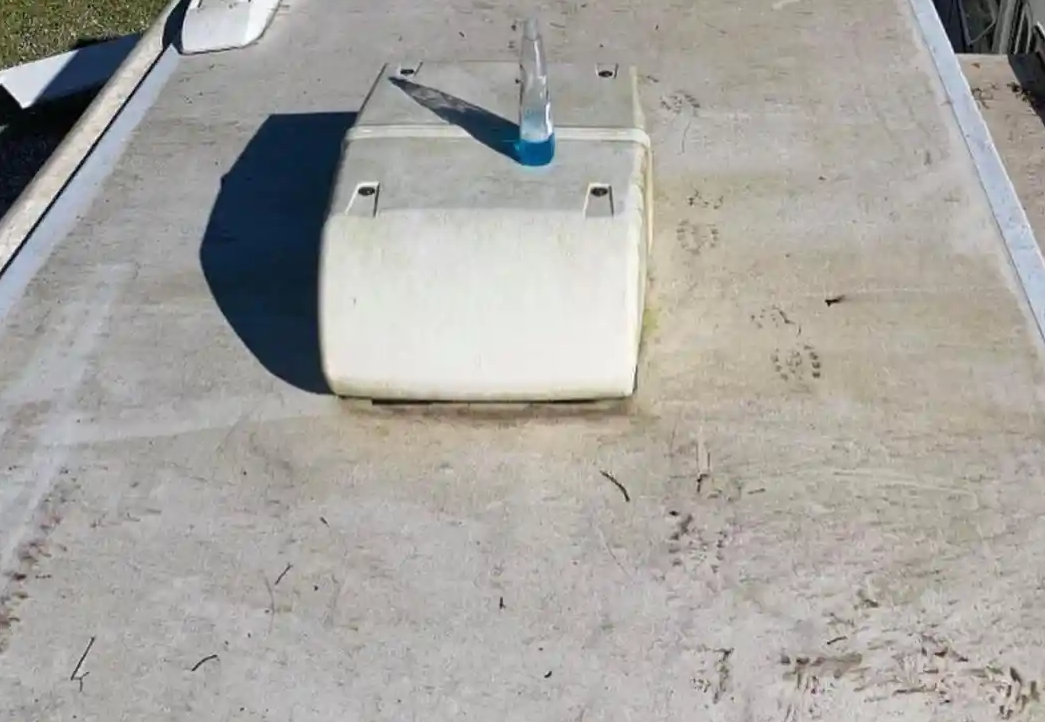 RV roof leak repair on a motorhome in Stuart