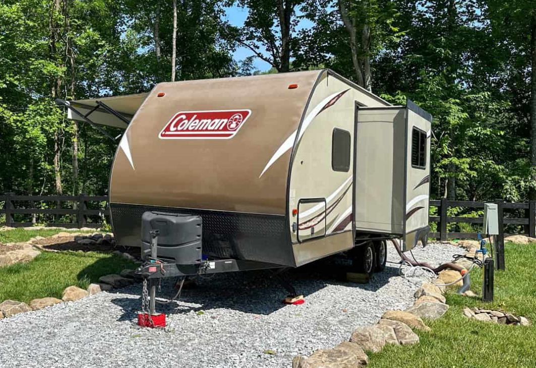 RV slide-out stuck in the extended position being repaired in Stuart FL
